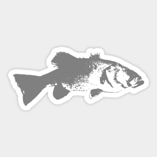 Bass design gray Sticker